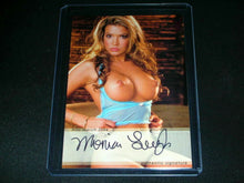 Load image into Gallery viewer, Playboy Sexy Vixens Monica Leigh Pink Foil Auto Card
