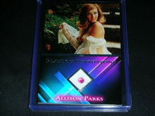 Load image into Gallery viewer, Playboy Sexy Vixens Allison Parks Platinum Foil Birthstone Card
