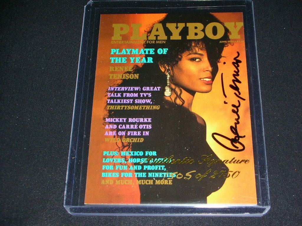 Playboy April Edition Renee Tenison PMOY Auto Card