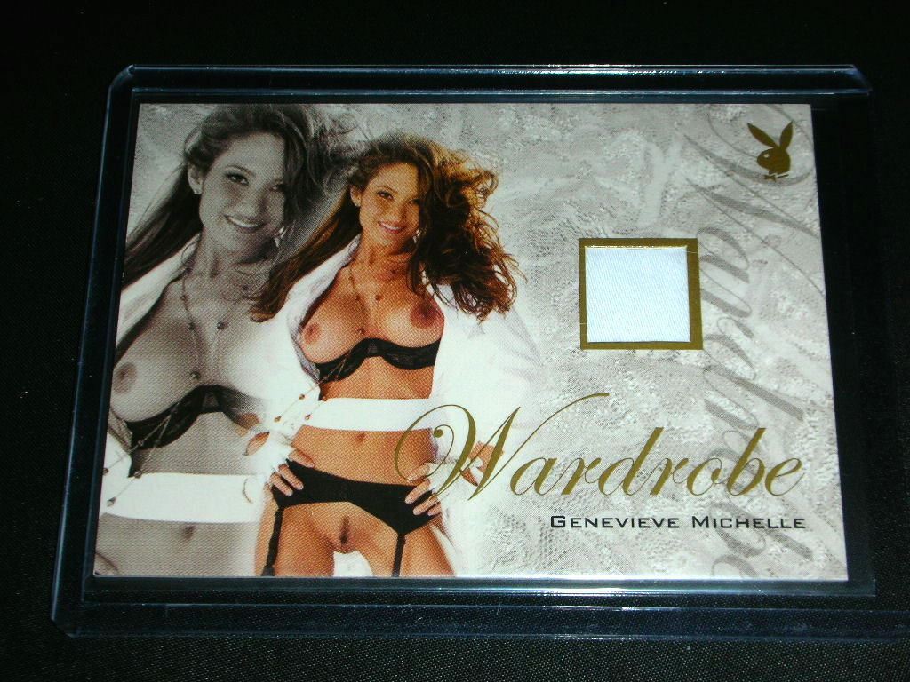 Playboy Lingerie Chest Genevieve Michelle Memorabilia Card