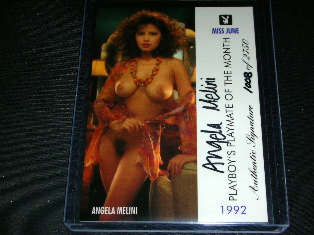 Playboy June Edition Angela Melini Auto Card