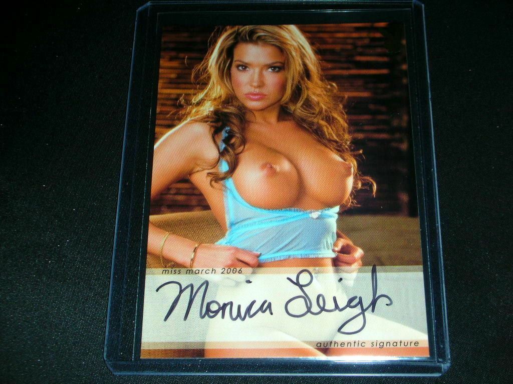 Playboy Sexy Vixens Monica Leigh Auto Card