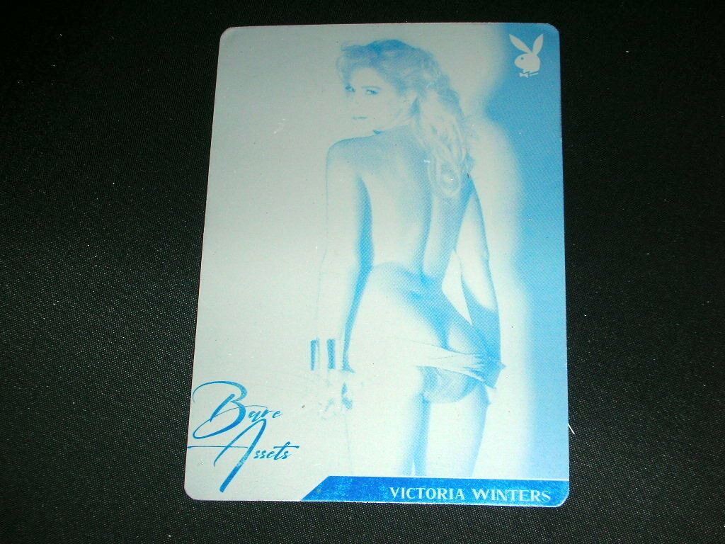 Playboy Bare Assets Victoria Winters Press Plate Card