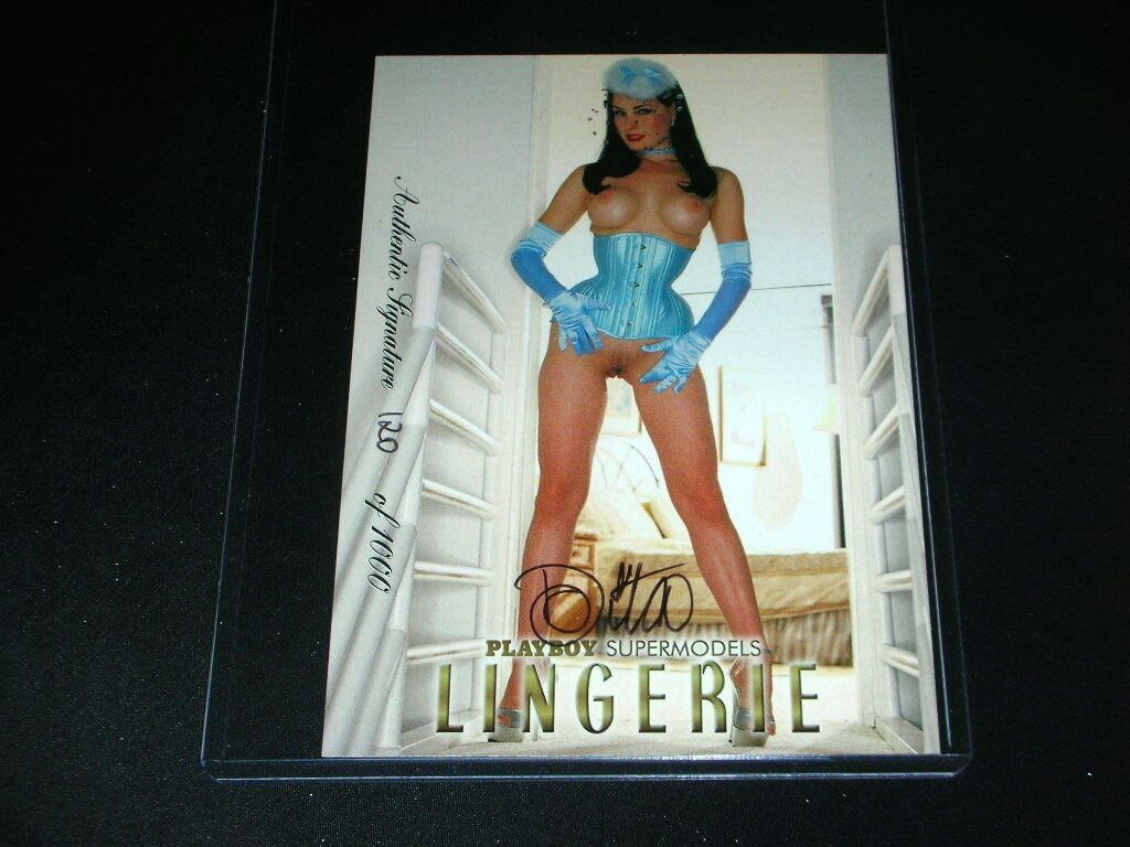 Playboy Supermodels 1 Lingerie Dita von Teese Jumbo Auto Card