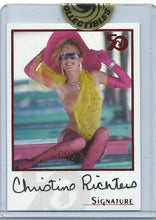 Load image into Gallery viewer, Playboy 50th Anniversary Christine Richters Red Foil Autograph Card
