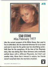 Load image into Gallery viewer, Playboy February Edition Star Stowe Card #72
