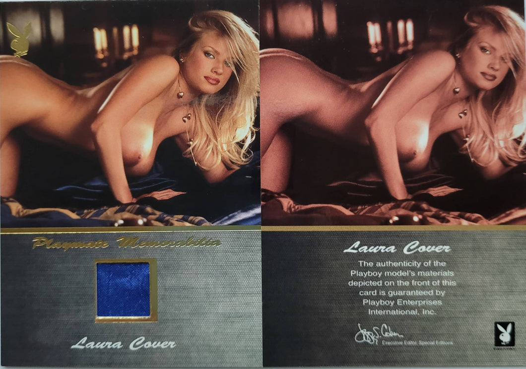 PLAYBOY'S UPDATE 1997-1999 GOLD MEMORABILIA LAURA COVER