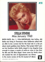 Load image into Gallery viewer, Playboy January Edition Stella Stevens Card #21
