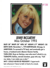 Load image into Gallery viewer, Playboy October Edition Jenny McCarthy Card #120
