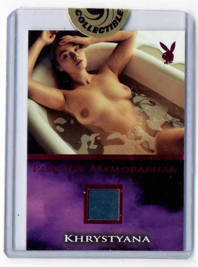 Playboy's Sultry Lace - Pink Foil Memorabilia card - Khrystyana