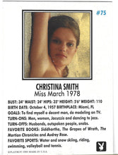 Load image into Gallery viewer, Playboy Centerfolds March Edition Christina Smith Card #75
