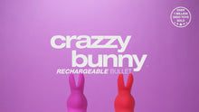 Load and play video in Gallery viewer, VeDO CRAZZY BUNNY Rechargeable Mini Vibe - Foxy Pink
