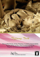 Load image into Gallery viewer, Playboy Centerfold Collector Cards 2009 Thru 2011 Memorabilia Card Tiffany Toth

