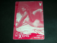 Load image into Gallery viewer, Playboy Sexy Vixens Donna Michelle Press Plate Card
