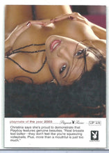 Load image into Gallery viewer, Playboy Playmate Review Unpublished Christina Santiago Insert Card # UP 4/8
