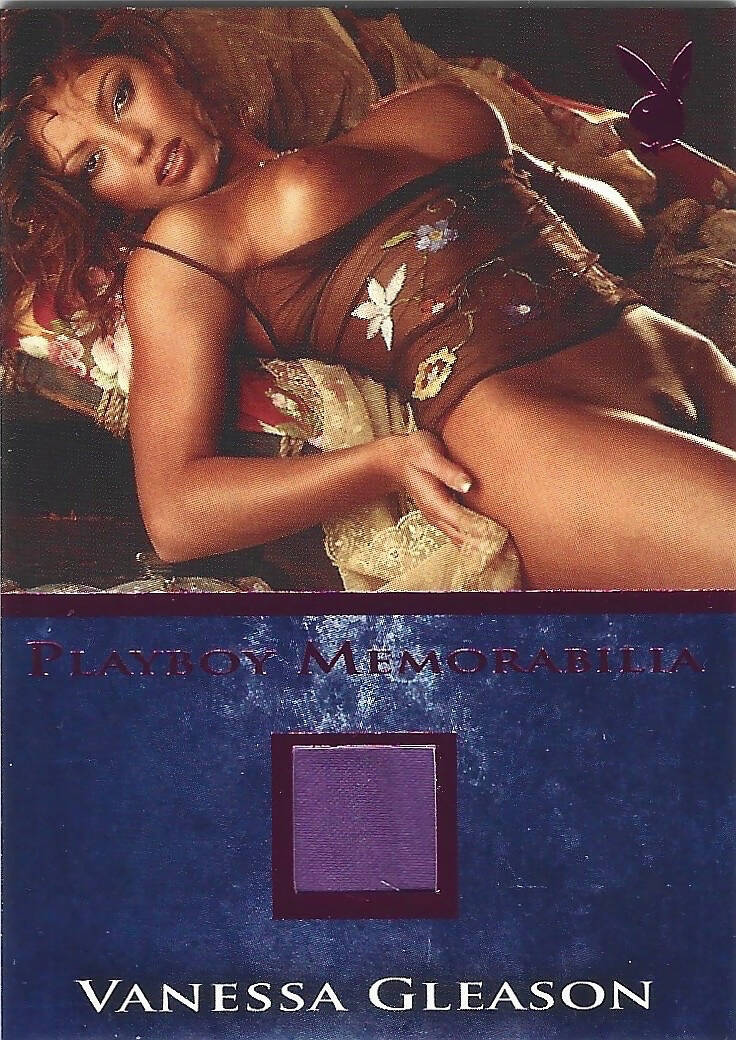 Playboy's Bare Assets Vanessa Gleason Pink Foil Memorabilla Card