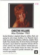 Load image into Gallery viewer, Playboy October Edition Christine Williams Card #30
