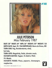 Load image into Gallery viewer, Playboy February Edition Julie Peterson Card #102
