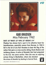 Load image into Gallery viewer, Playboy February Edition Kari Knudsen Card #27
