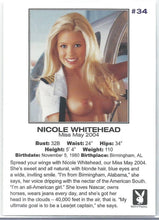 Load image into Gallery viewer, Playboy&#39;s Centerfold Update 4 (2003-2005) Nicole Whitehead #34
