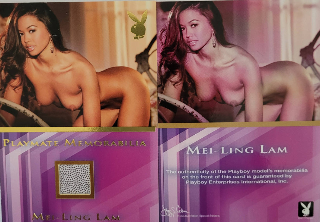 PLAYBOY'S BLONDES, BRUNETTES & REDHEADS GOLD MEMORABILIA MEI-LING LAM