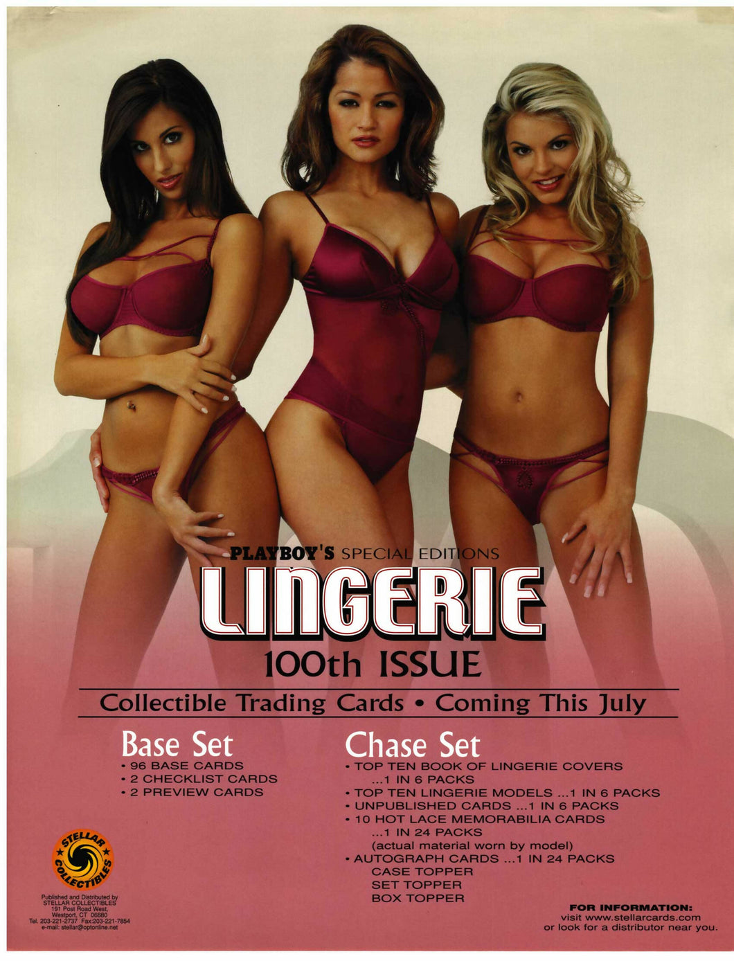 Playboy - Lingerie 100th Issue sell sheet [8.5