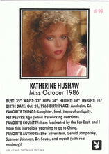 Load image into Gallery viewer, Playboy October Edition Katherine Hushaw Card #99
