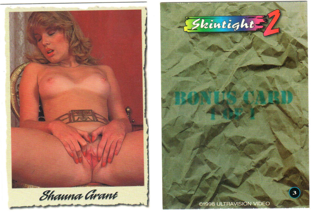 Skintight series 2 set - Shauna Grant [9 cards] + Bonus card [quantity 4 ea]
