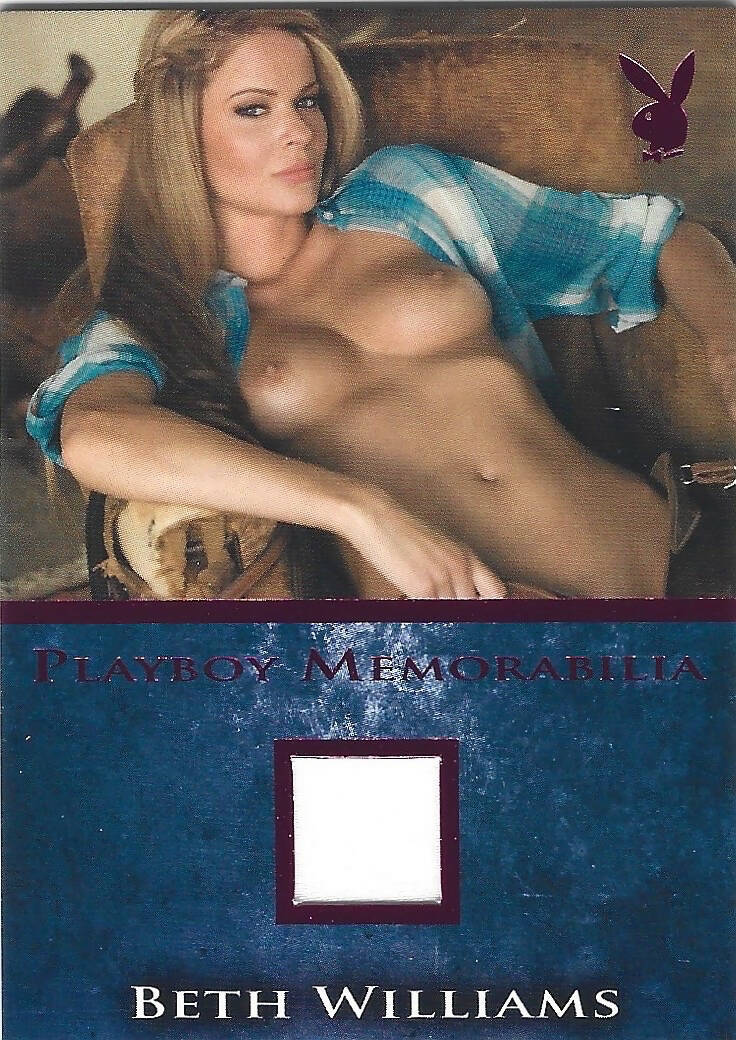 Playboy's Bare Assets Beth Williams Pink Foil Memorabilla Card