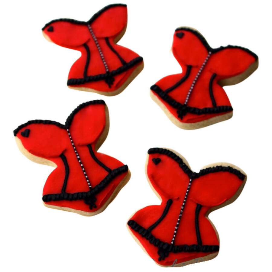 Ursula Red Corset Cookies