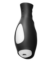 Load image into Gallery viewer, VeDO TORPEDO Rechargeable Vibrating Stroker - Black with Glow In The Dark Sleeve
