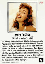 Load image into Gallery viewer, Playboy October Edition #14 Mara Corday

