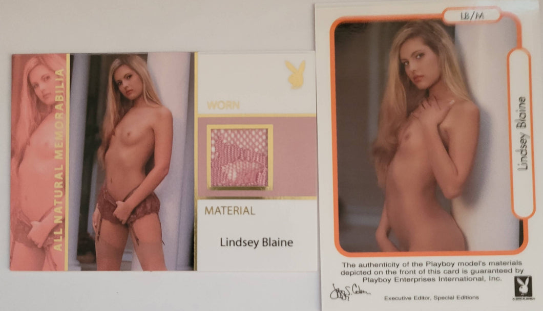 PLAYBOY'S NATURAL BEAUTIES WORN MATERIAL LINDSEY BLAINE