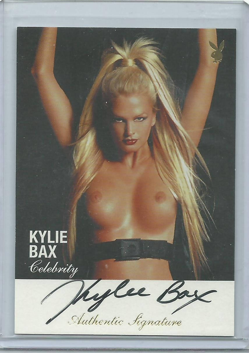 Playboy Centerfold Update 94-96 Kylie Bax Gold Foil Autograph Card