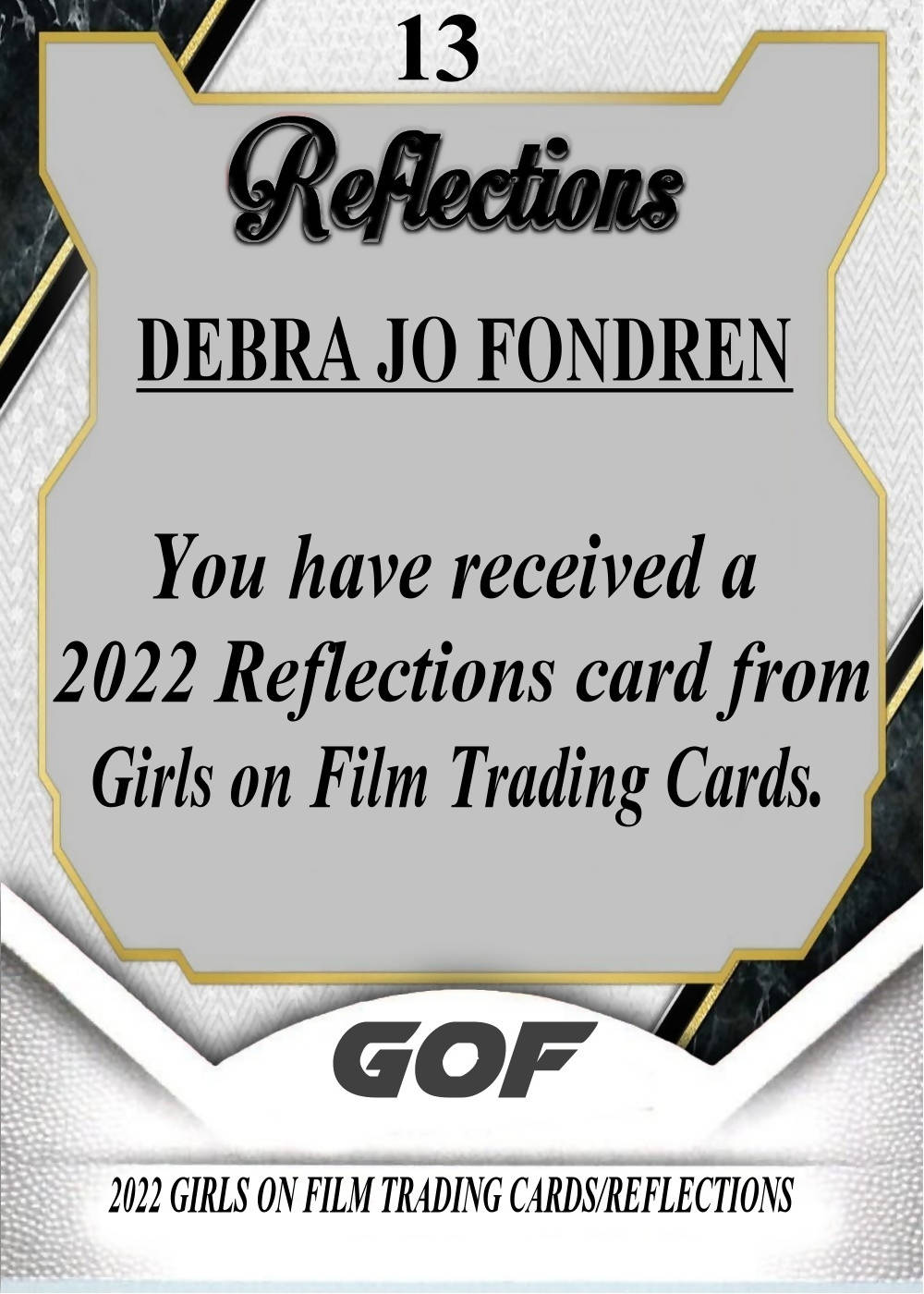 2022 GOF Reflections Debra Jo Fondren Nude Card – Xandebay