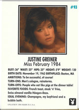 Load image into Gallery viewer, Playboy February Edition Justine Greiner Card #93
