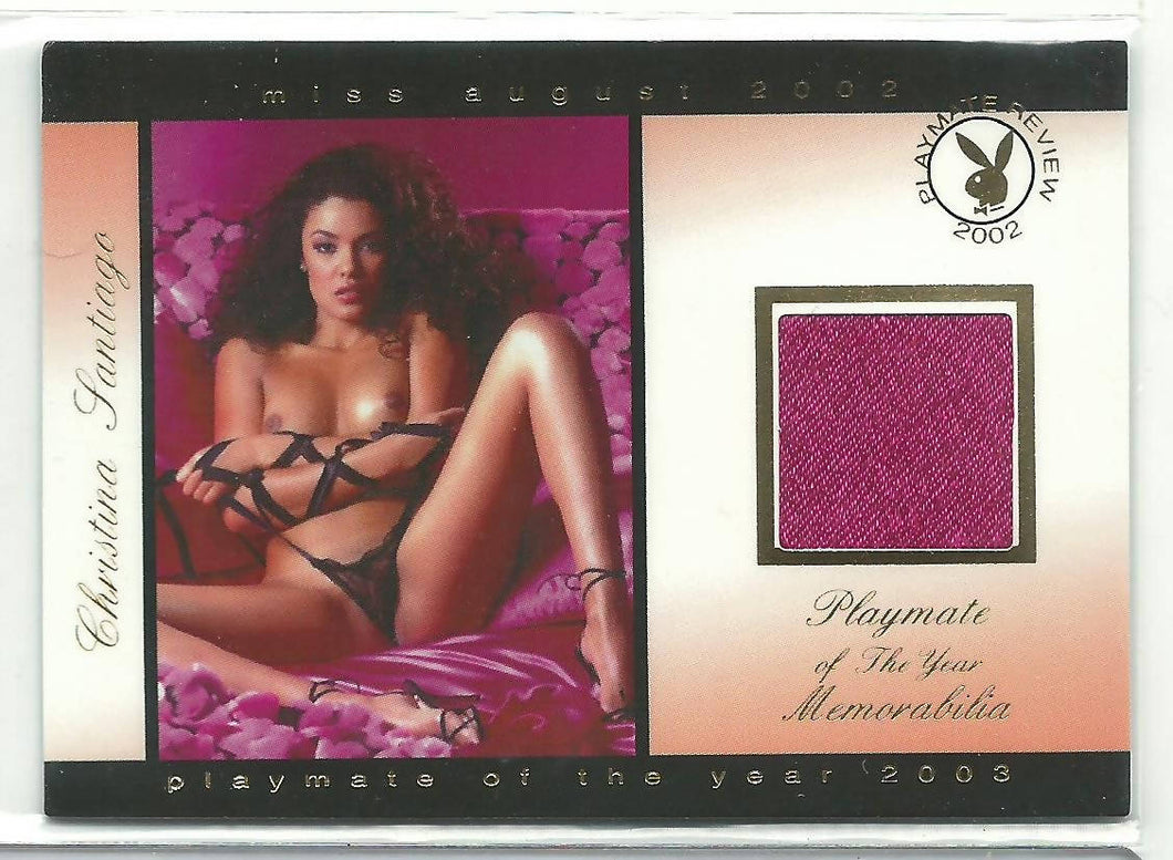 Playboy Playmate Review Christina Santiago Material Card 5/5