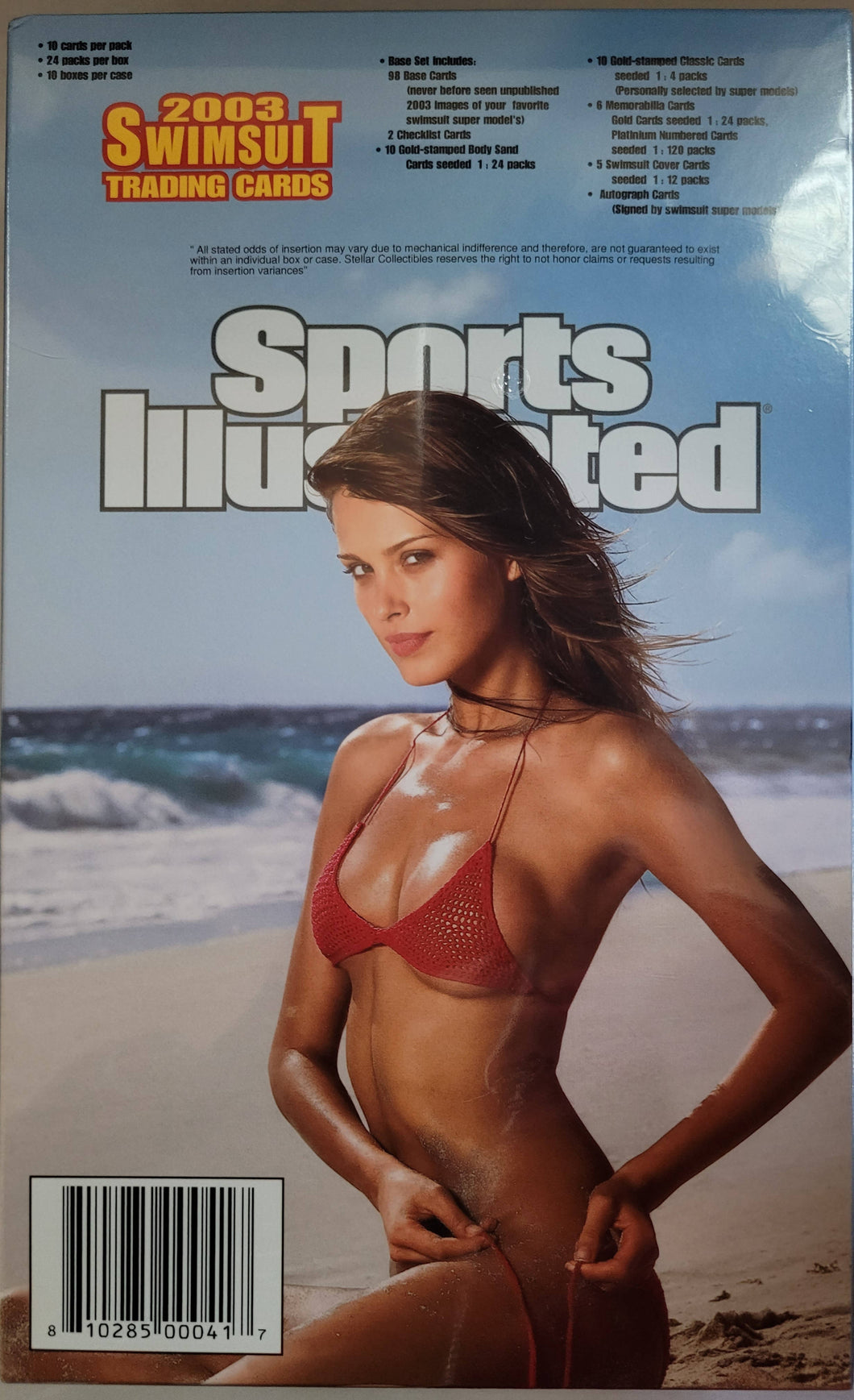 SPORTS ILLUSTRATED SWIMS﻿UIT 2003 BUILD YOUR 98 CARD BASE SET & 2 CHECKLIST CARDS, MAY INCLUDE GOLD STAMPED SUBSET CARDS, MEMORABILIA, COVER AND AUTOGRAPHED CARDS