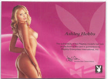 Load image into Gallery viewer, Playboy Centerfold Update 6 Ashley Hobbs Spotlight Hair Locket Memorabilia Card
