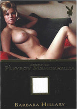 Load image into Gallery viewer, Playboy Lingerie Dreams Barbara Hillary Gold Foil Archived Memorabilia Card
