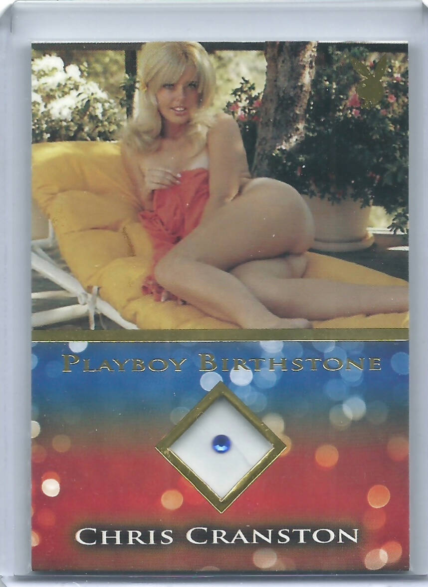 Playboy's Playmates In Paradise Chris Cranston Gold Foil Birthstone Card