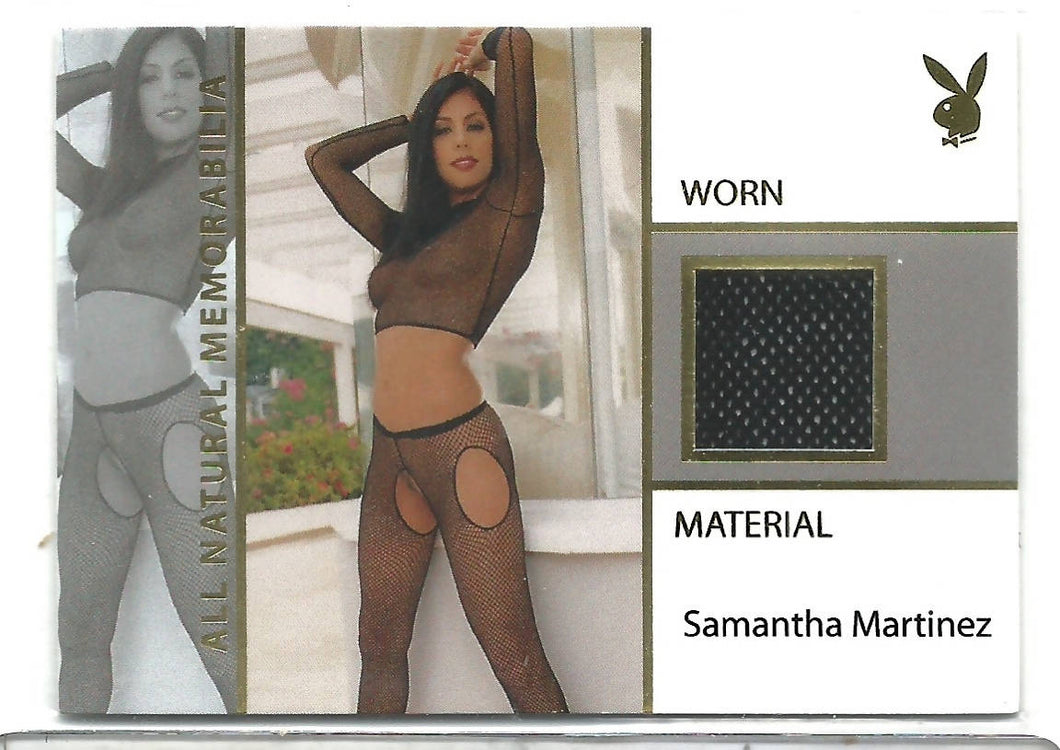 Playboy Natural Beauties Samantha Martinez Worn Material Card