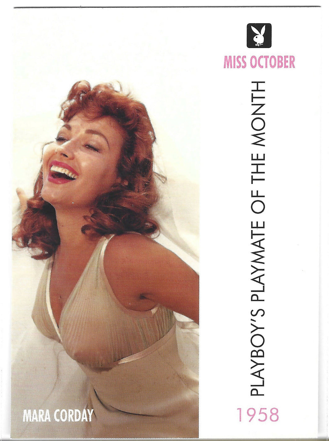 Playboy October Edition Mara Corday Card #14