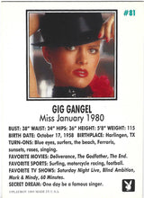 Load image into Gallery viewer, Playboy January Edition Gig Gangel Card #81
