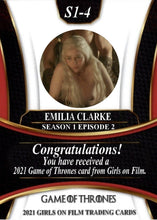 Load image into Gallery viewer, 2021 GOF Game of Thrones Season 1 Emilia Clarke Nude Card
