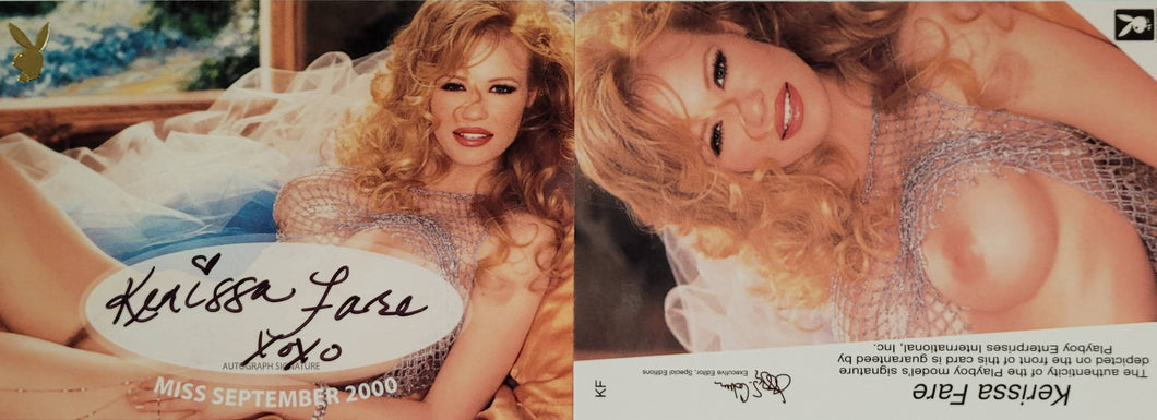 PLAYBOY'S UPDATE 2000-2002 GOLD AUTOGRAPH SIGNATURE MISS SEPTEMBER 2000 KERISSA FARE