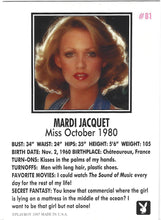 Load image into Gallery viewer, Playboy October Edition Mardi Jacquet Card #81
