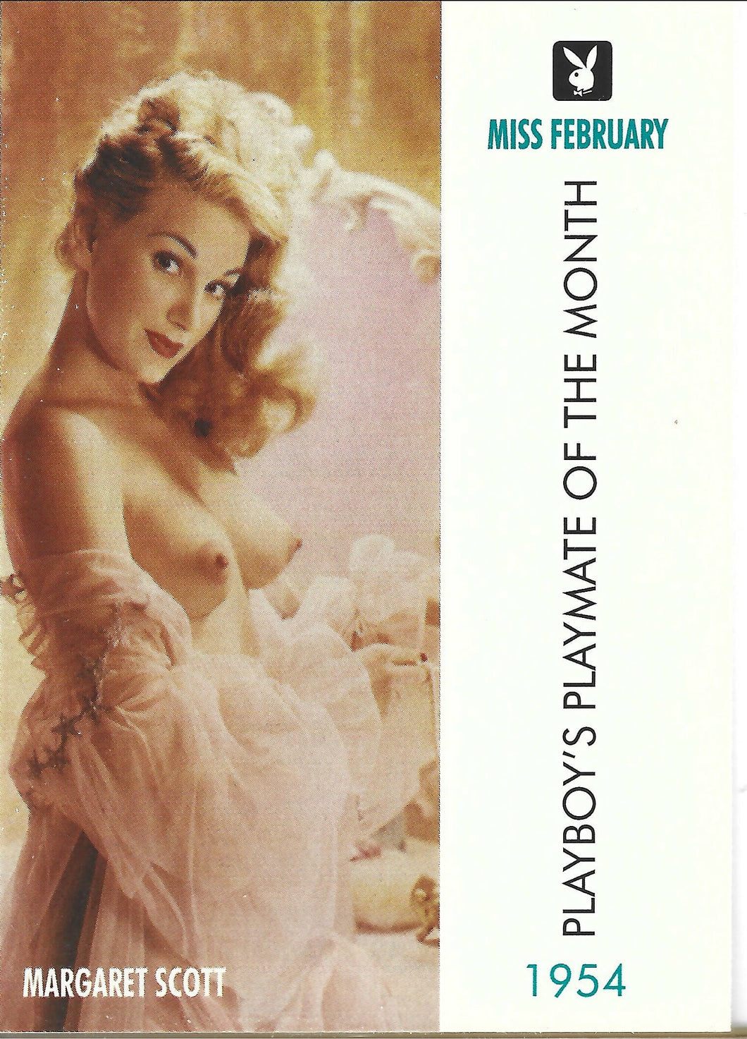 Playboy February Edition Margaret Scott Card #3