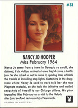 Load image into Gallery viewer, Playboy February Edition Nancy Jo Hooper Card #33
