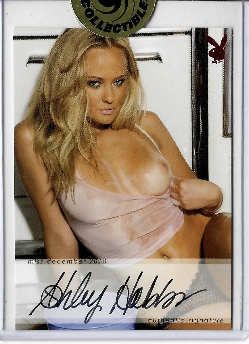 Playboy Sexy and Sassy Autograph Pink Foil Case Topper Ashley Hobbs